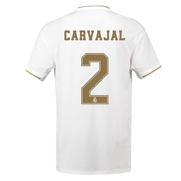 Trikot Real Madrid NO.2 Carvajal Heim 2019-20 Weiß Fussballtrikots Günstig